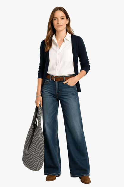 Women's wide-leg trousers for everyday and office – stylish casual pants with modern cut