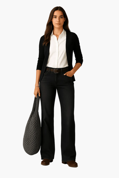 Women's wide-leg trousers for everyday and office – stylish casual pants with modern cut