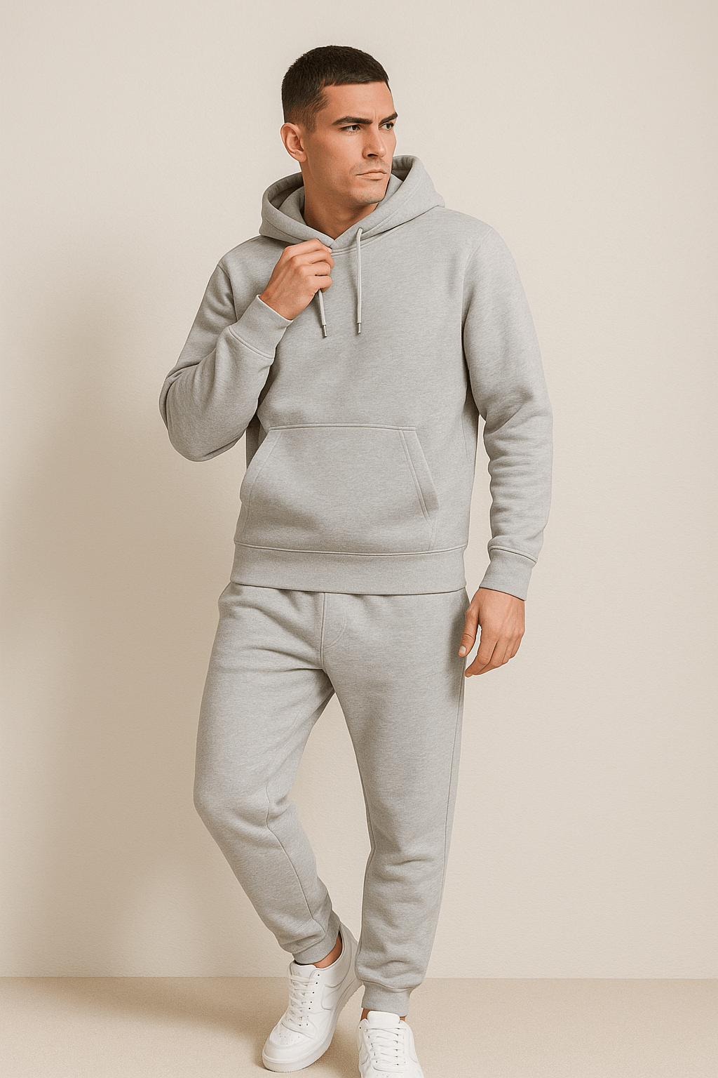 Men's Casual Home Suit Set – Hoodie & Jogging Pants for Sports and Relaxation