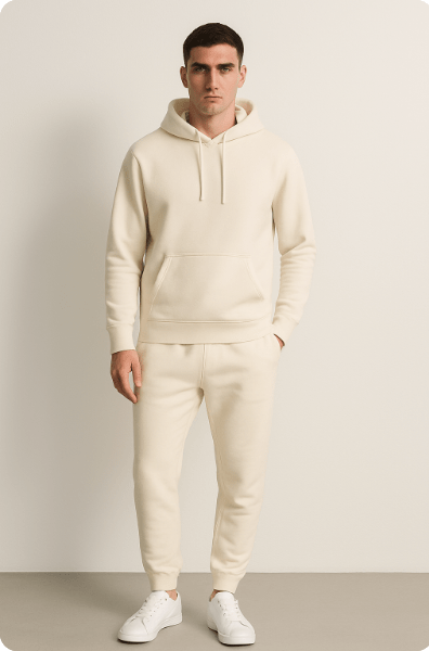 Men's Casual Home Suit Set – Hoodie & Jogging Pants for Sports and Relaxation