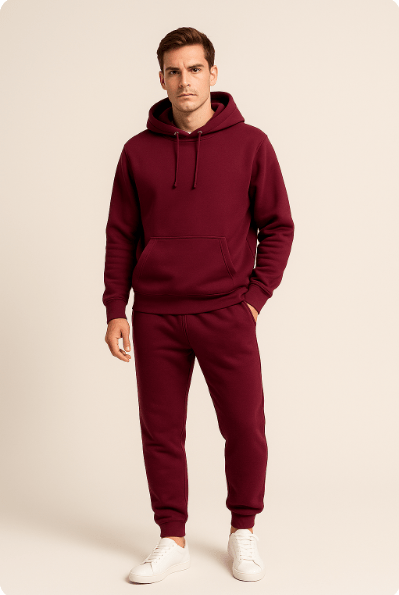 Men's Casual Home Suit Set – Hoodie & Jogging Pants for Sports and Relaxation