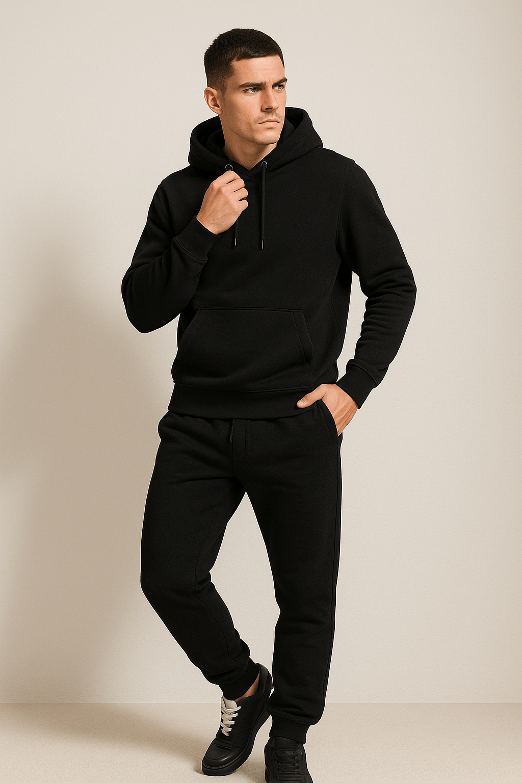 Men's Casual Home Suit Set – Hoodie & Jogging Pants for Sports and Relaxation