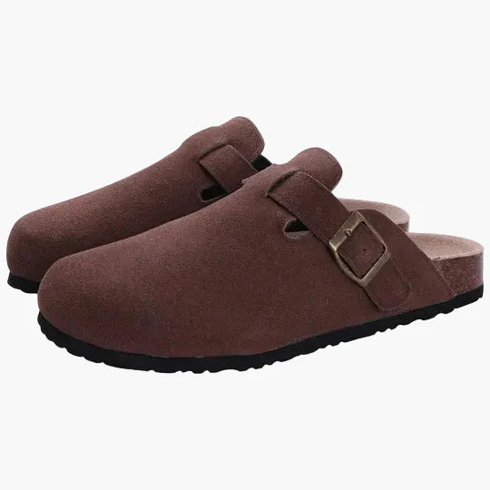 Damen Komfort-Pantoletten mit Schnalle – Bequeme Freizeitschuhe für Alltag und Zuhause