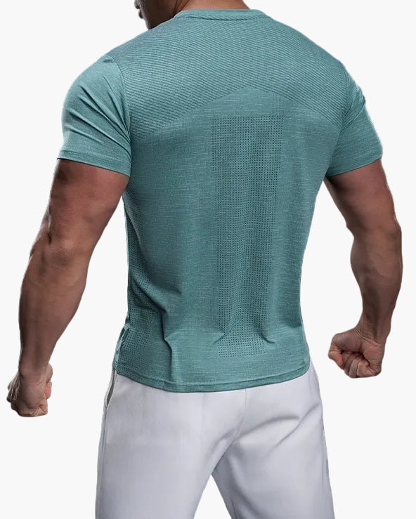 Men's Exercise Shirt Slim Fit Athletic – Training Shirt for Gym & Leisure