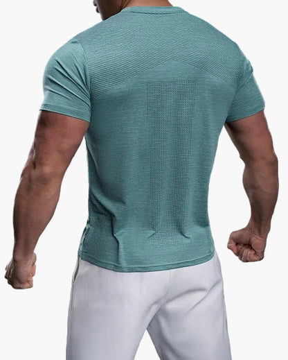 Men's Exercise Shirt Slim Fit Athletic – Training Shirt for Gym & Leisure