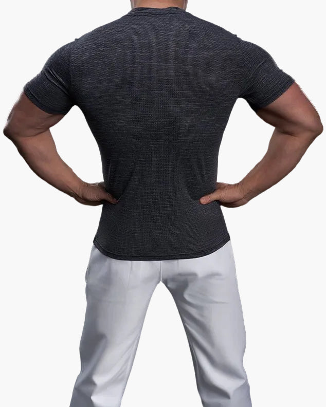 Men's Exercise Shirt Slim Fit Athletic – Training Shirt for Gym & Leisure