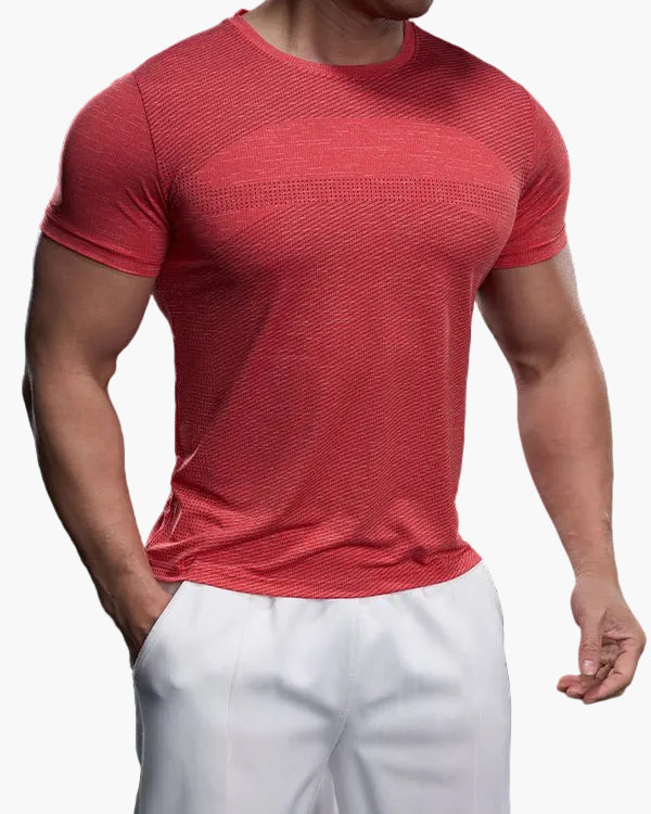 Men's Exercise Shirt Slim Fit Athletic – Training Shirt for Gym & Leisure