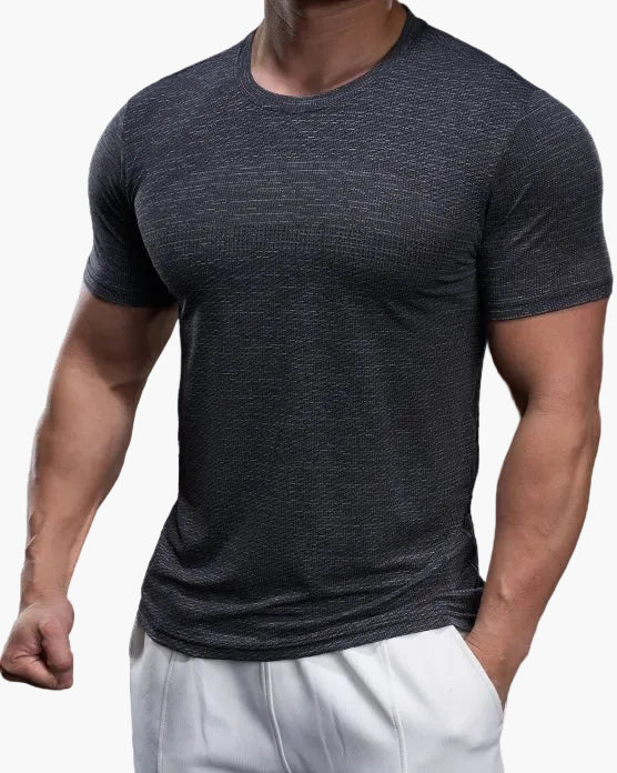 Men's Exercise Shirt Slim Fit Athletic – Training Shirt for Gym & Leisure