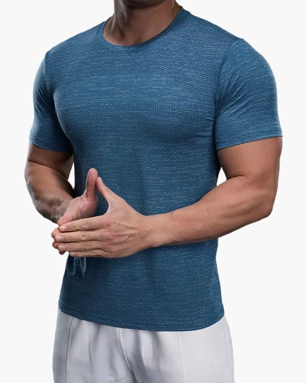 Men's Exercise Shirt Slim Fit Athletic – Training Shirt for Gym & Leisure