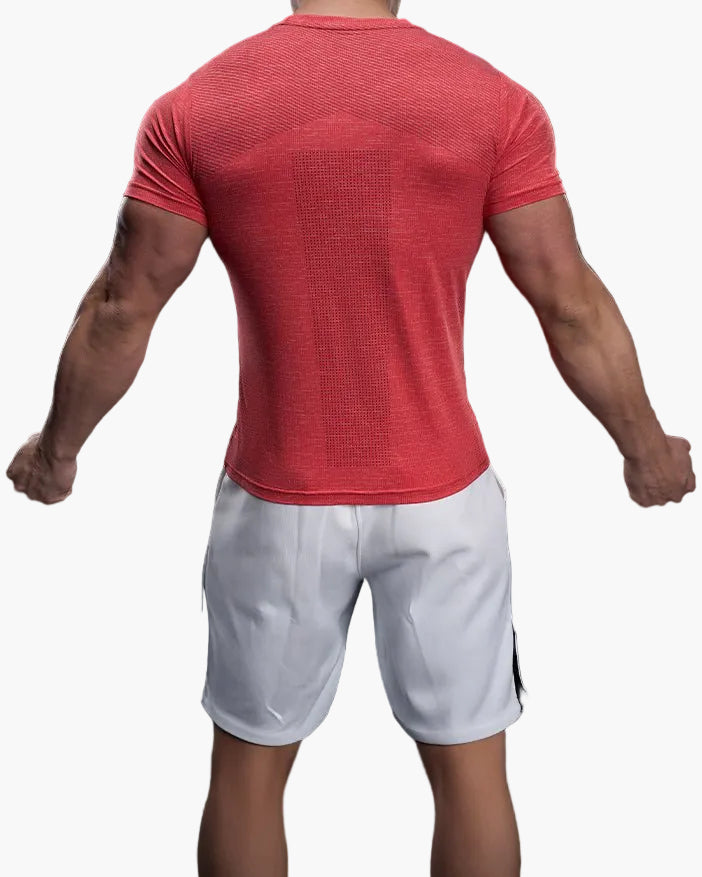 Men's Exercise Shirt Slim Fit Athletic – Training Shirt for Gym & Leisure