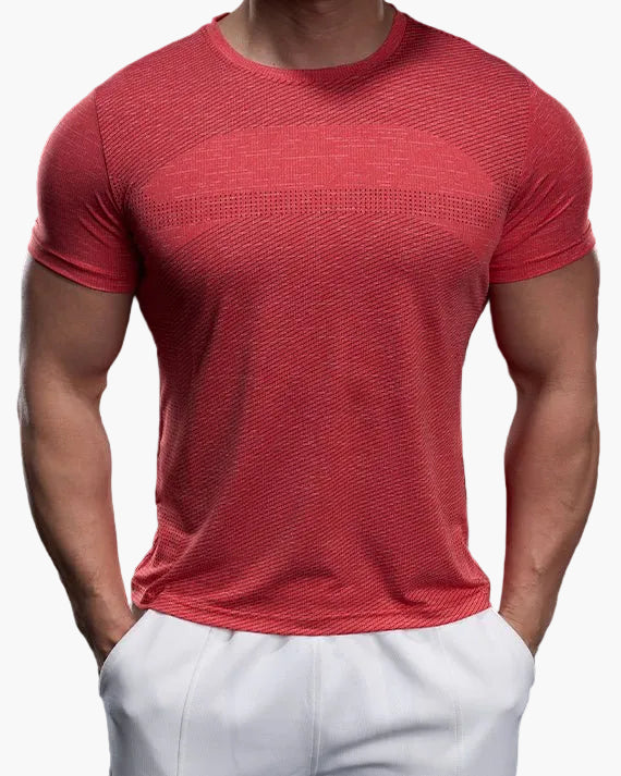 Men's Exercise Shirt Slim Fit Athletic – Training Shirt for Gym & Leisure
