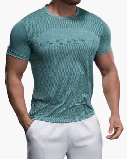 Men's Exercise Shirt Slim Fit Athletic – Training Shirt for Gym & Leisure