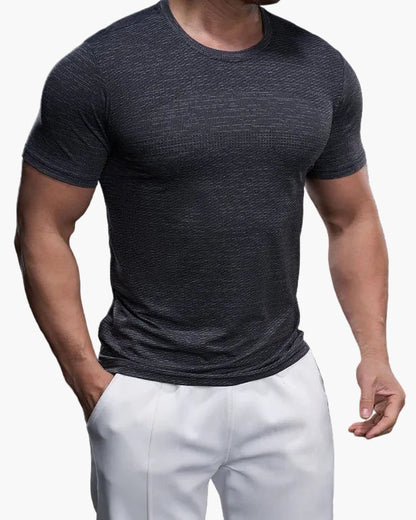 Men's Exercise Shirt Slim Fit Athletic – Training Shirt for Gym & Leisure