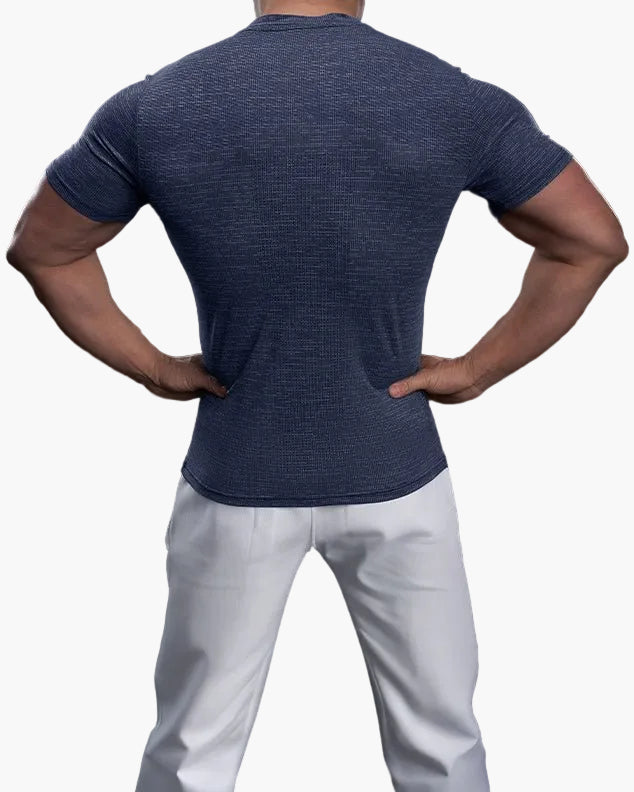 Men's Exercise Shirt Slim Fit Athletic – Training Shirt for Gym & Leisure