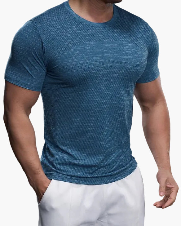 Men's Exercise Shirt Slim Fit Athletic – Training Shirt for Gym & Leisure