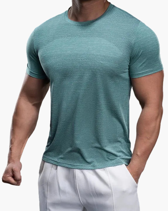 Men's Exercise Shirt Slim Fit Athletic – Training Shirt for Gym & Leisure