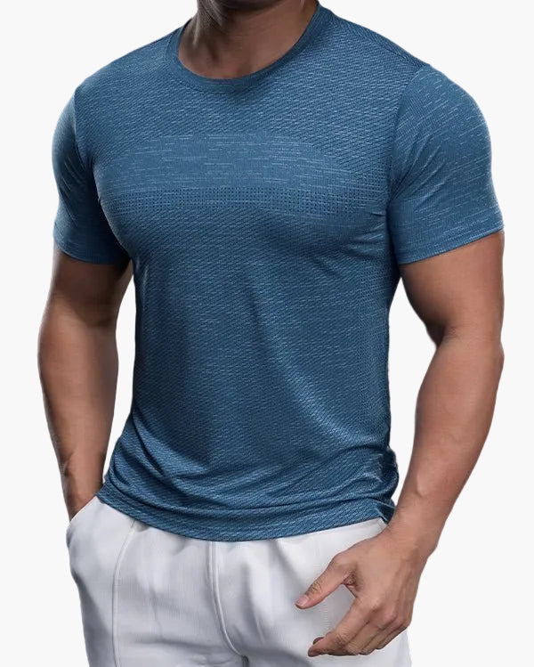Men's Exercise Shirt Slim Fit Athletic – Training Shirt for Gym & Leisure