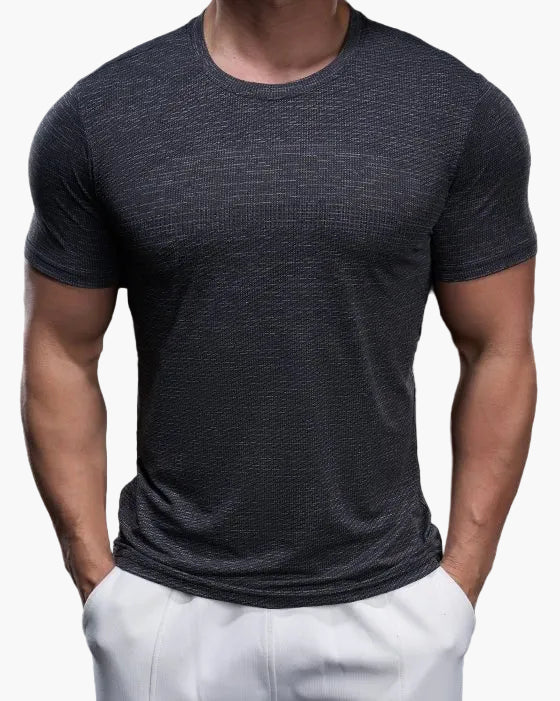 Men's Exercise Shirt Slim Fit Athletic – Training Shirt for Gym & Leisure