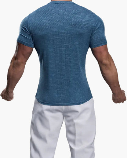 Men's Exercise Shirt Slim Fit Athletic – Training Shirt for Gym & Leisure