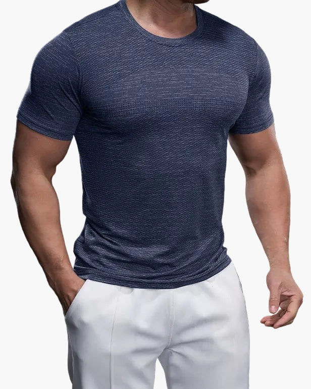 Men's Exercise Shirt Slim Fit Athletic – Training Shirt for Gym & Leisure