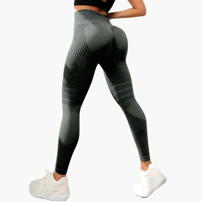 Women's Seamless Tights with Anti-Cellulite Effect – Figure-Shaping Sports and Exercise Pants