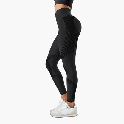 Women's Seamless Tights with Anti-Cellulite Effect – Figure-Shaping Sports and Exercise Pants