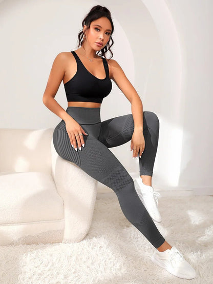 Women's Seamless Tights with Anti-Cellulite Effect – Figure-Shaping Sports and Exercise Pants