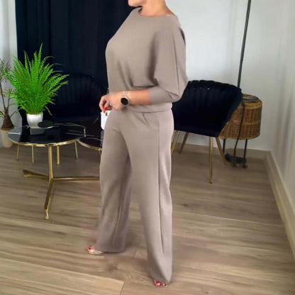 Women's 3-Piece Elegant Business Casual Set – Suit with Blazer, Shirt, and Pants for Office & Everyday