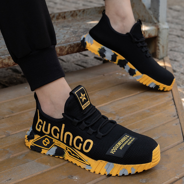Men's Work Sneakers Safety Shoe Sporty Style for Work and Leisure