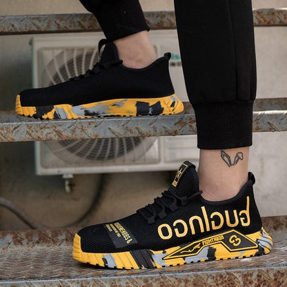 Men's Work Sneakers Safety Shoe Sporty Style for Work and Leisure