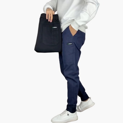 Men's Stretch Cargo Trousers Modern Slim Fit for Leisure & Everyday Use