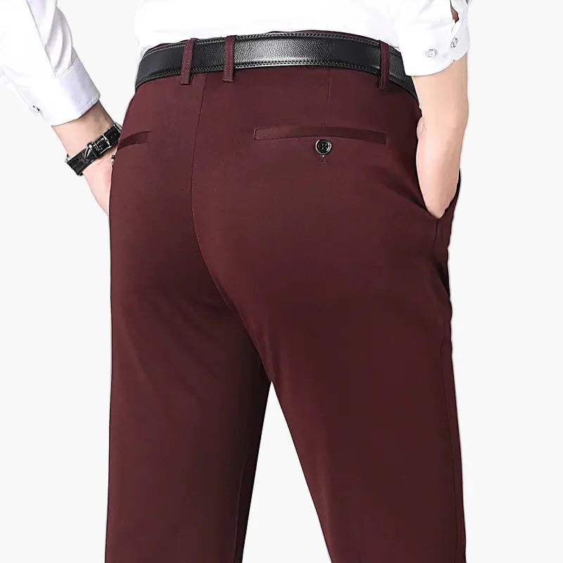 Men's Stretch Business Pants – Elegant, Flexible Suit Pants for Office & Leisure