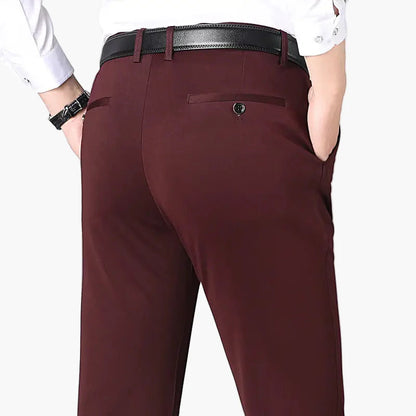 Men's Stretch Business Pants – Elegant, Flexible Suit Pants for Office & Leisure