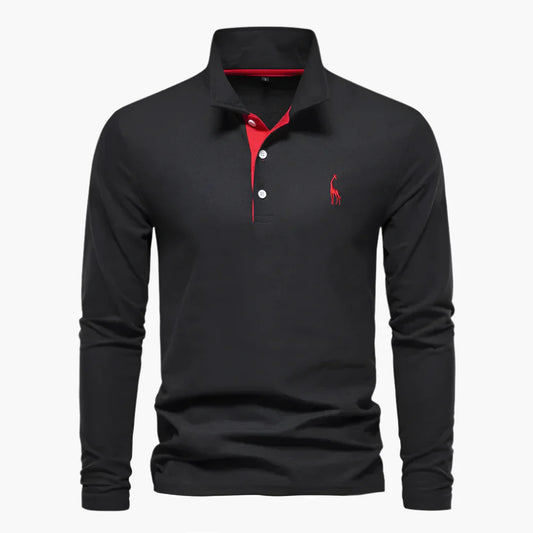 Men's Long Sleeve Polo – Classic Polo Shirt for Leisure & Business
