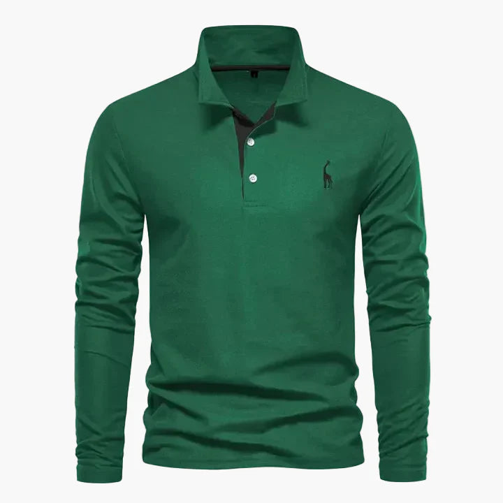 Men's Long-Sleeve Polo Shirt – Classic Polo Shirt with Modern Style for Everyday and Work