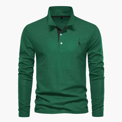Men's Long-Sleeve Polo Shirt – Classic Polo Shirt with Modern Style for Everyday and Work