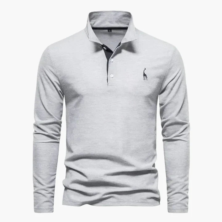 Men's Long-Sleeve Polo Shirt – Classic Polo Shirt with Modern Style for Everyday and Work