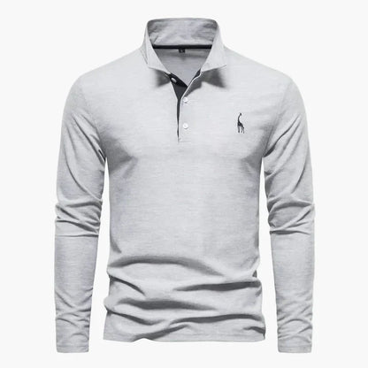 Men's Long-Sleeve Polo Shirt – Classic Polo Shirt with Modern Style for Everyday and Work