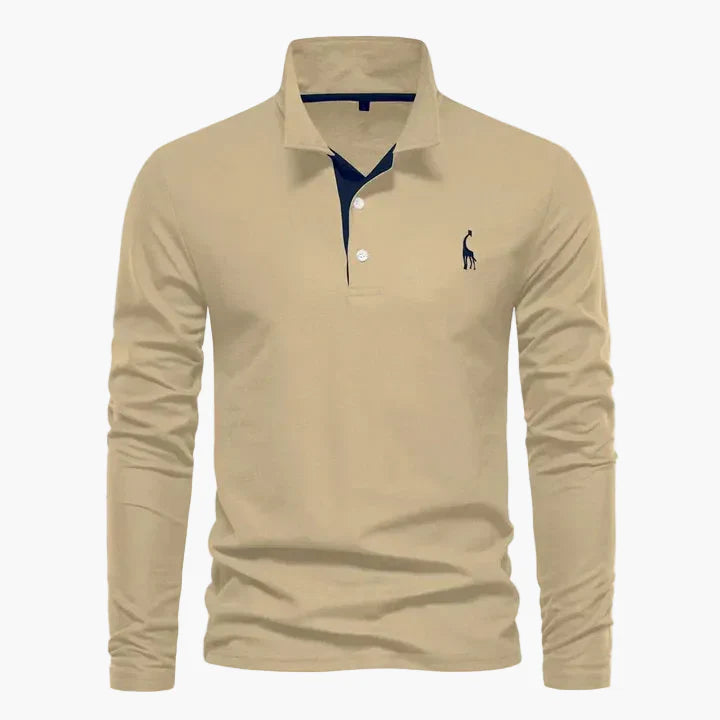 Men's Long-Sleeve Polo Shirt – Classic Polo Shirt with Modern Style for Everyday and Work