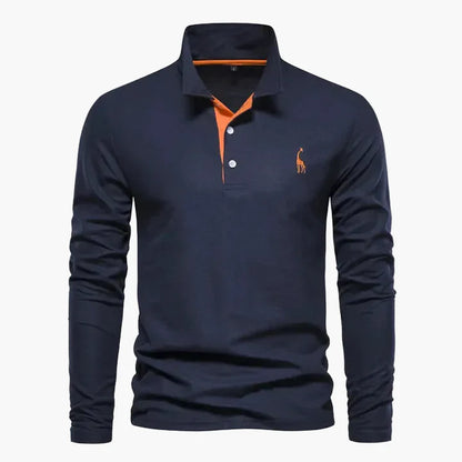 Men's Long-Sleeve Polo Shirt – Classic Polo Shirt with Modern Style for Everyday and Work