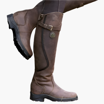 Women's Waterproof Lightweight Outdoor Riding Boots – Stylish All-Weather Boots for Leisure and Adventure