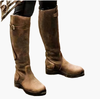 Women's Waterproof Lightweight Outdoor Riding Boots – Stylish All-Weather Boots for Leisure and Adventure