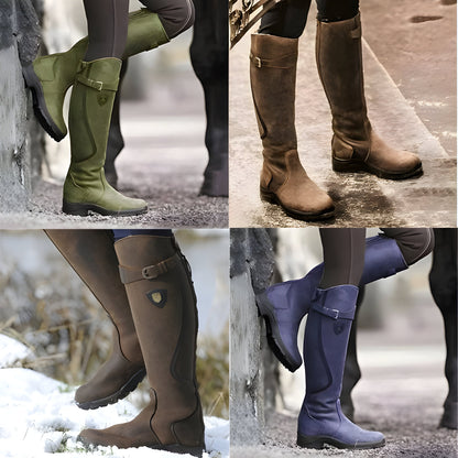 Women's Waterproof Lightweight Outdoor Riding Boots – Stylish All-Weather Boots for Leisure and Adventure