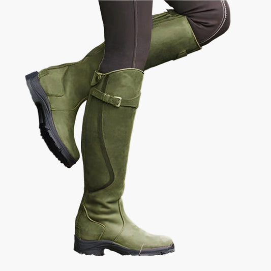 Women's Waterproof Lightweight Outdoor Riding Boots – Stylish All-Weather Boots for Leisure and Adventure
