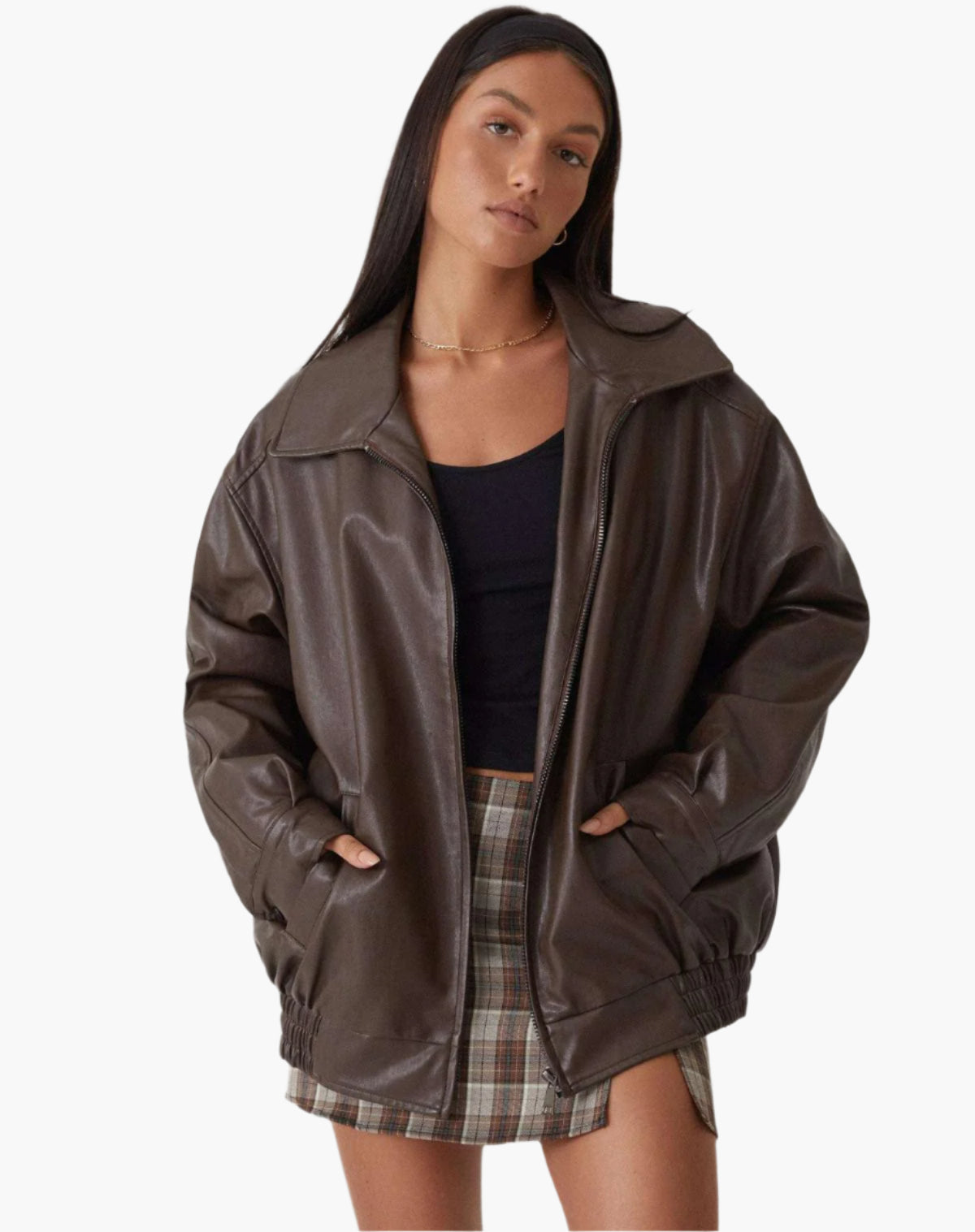 Damen Oversize jacke im Vintage-Stil – Modische Übergangsjacke für Alltag & Ausgehen