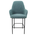 Barkruk bouclé LoLa lage zitting 78 cm, mix-en-match in meerdere kleuren, voor thuis, kantoor en horeca