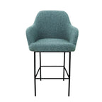 Barkruk bouclé LoLa lage zitting 78 cm, mix-en-match in meerdere kleuren, voor thuis, kantoor en horeca
