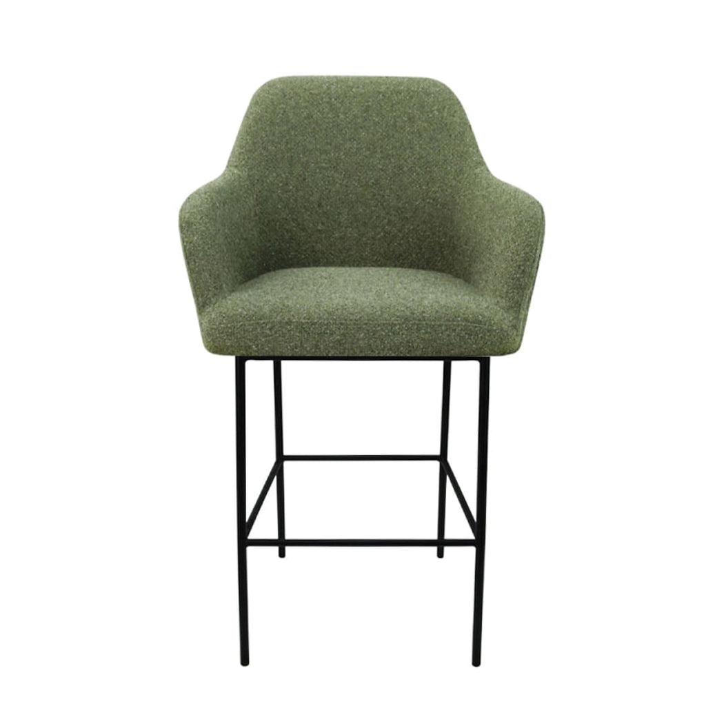 Barkruk bouclé LoLa lage zitting 78 cm, mix-en-match in meerdere kleuren, voor thuis, kantoor en horeca