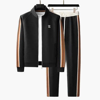 Men's Tracksuit Set – Modern Sports & Leisure Outfit – 2-piece with Stripe Design